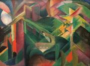 Franz Marc Deer in a Monastery Garden (mk34) oil painting picture wholesale